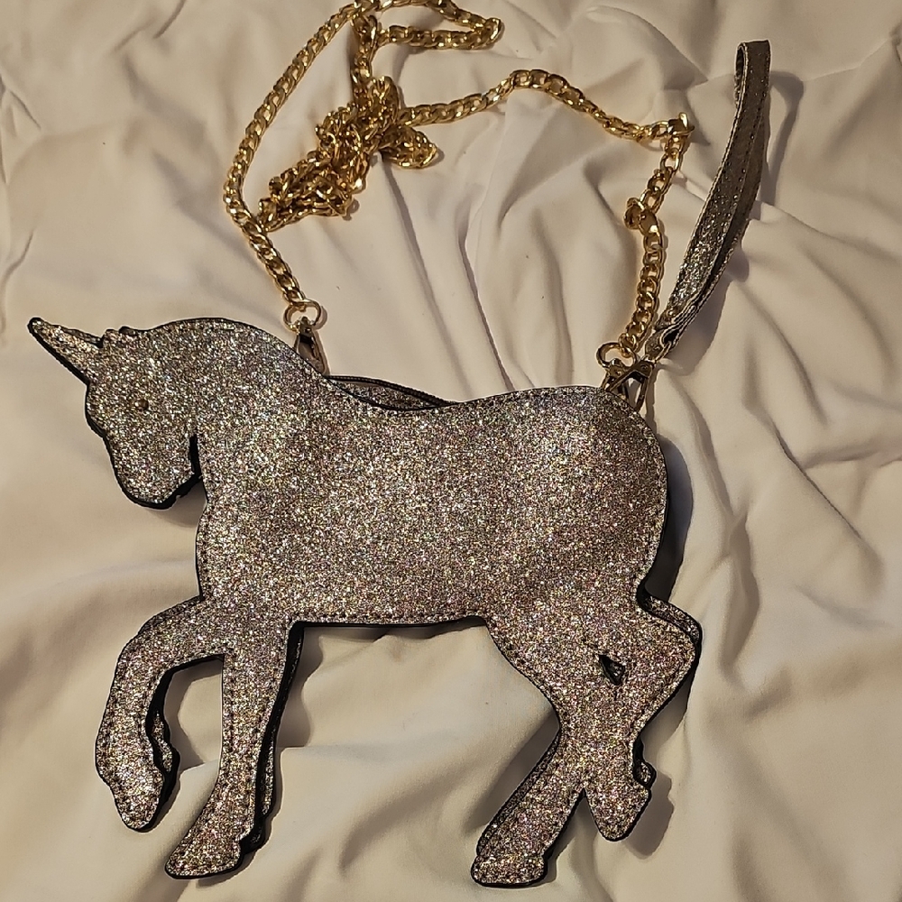 Glitter Unicorn Crossbody Bag